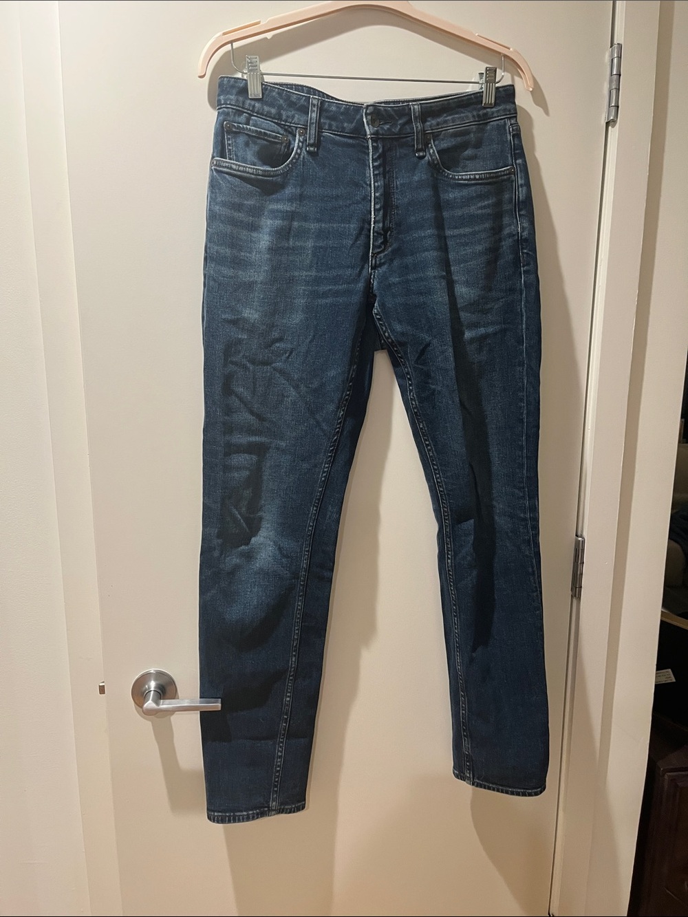 rag & bone Men’s Straight Dark Indigo Jeans